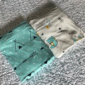 2 Super Soft Fitted Sheets for Pack n Play